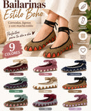Bailarinas de crochet estilo bohemio con cordones N5810 n5830