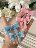 Peineta broche lazo terciopelo bro399 - FELIZ SHOPPING 