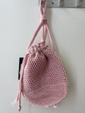 Bolso bombonera de croché calado-Bolso de mano y hombro para feria BO899