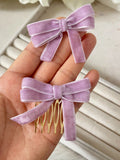 Peineta broche lazo terciopelo bro399 - FELIZ SHOPPING 