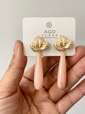 Pendientes artesanales de cuentas de colores – Diseño exclusivo zpen899