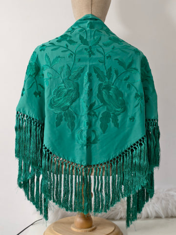 M01-270034 MANTONCILLO BORDADO  VERDE AGUA MANT6999