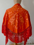 L01-270034 MANTONCILLO BORDADO  NARANJA MANT6999