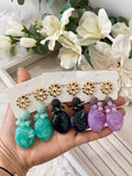 PENDIENTE PIEDRA PEN899 - FELIZ SHOPPING 