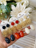 PENDIENTE FLAMENCO CON PIRDRA NATURAL PEN999 - FELIZ SHOPPING 