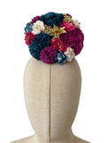 Ramillete de Flores Flamenca Hecha a Mano con Flores de Tela TK-26-f16 - FELIZ SHOPPING 