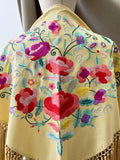 LM270039 MANTONCILLO BORDADO FLORE AMARILLO 30 MANT6999 - FELIZ SHOPPING 