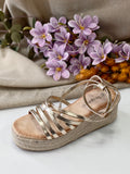 Sandalias Mujer de Plataforma Espadrilles con Suela de Yute 6016 - FELIZ SHOPPING 