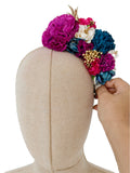 Corona de Flore Flamenca para nina Hecha a Mano con Flores de Tela TK-26-f14 - FELIZ SHOPPING 
