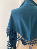MANTONCILLO MADRONO LIZO AZUL PETROLEO MANT2799 - FELIZ SHOPPING 