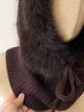 Pasamontañas de Punto para Mujer con Pelo Suave-Gorro y Cuello 2 en 1 -Cálido y Cómodo para Invierno go1499