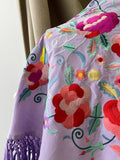 Mantón Flamenco Bordado con Flecos -Mantoncillo de Flamenca -Varios Colores Tk 270039 - FELIZ SHOPPING 