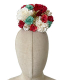 Ramillete de Flores Flamenca Hecha a Mano con Flores de Tela TK-26-f16 - FELIZ SHOPPING 