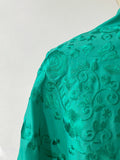 L01-270021 MANTON BORDADO FLRCO CORTO VERDE AGUA