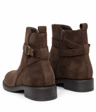Botines de Mujer con Hebilla y Cremallera Lateral – Tacón Bajo, Cómodos y Elegantes 12353