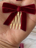 Broche Peine para el Cabello con Lazo de Terciopelo (Varios Colores) Tk-26-bro399