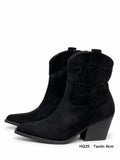 Botas cowboy para mujer de punta afilada con tacón