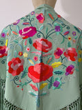 LM270039 MANTONCILLO BORDADO FLAMENCO VERDE AGUA 3 - FELIZ SHOPPING 