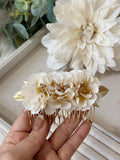 Conjunto Flamenco de Flores – Pendientes y Peineta - FELIZ SHOPPING 