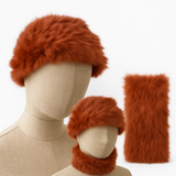 Cuello de pelo 2 en 1 -Cuello y Gorro en Uno bu1499