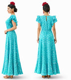 TRAJE de Lunares con Volantes-Elegante y Estilizado 15762