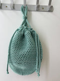 Bolso bombonera de croché calado-Bolso de mano y hombro para feria BO899