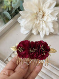 Conjunto Flamenco de Flores – Pendientes y Peineta - FELIZ SHOPPING 