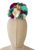 Ramillete de Flores Flamenca Hecha a Mano con Flores de Tela TK-26-f16 - FELIZ SHOPPING 