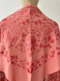 L01-270021 MANTON BORDADO FLRCO CORTO CORAL - FELIZ SHOPPING 