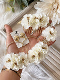 Conjunto Flamenco de Flores – Pendientes y Peineta - FELIZ SHOPPING 