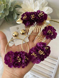 Flamenco de Flores – Pendientes y Peineta