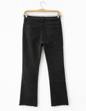 Jeans cropped de tiro alto y pierna acampanada-Varios colores 3873