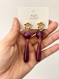 Pendientes artesanales de cuentas de colores – Diseño exclusivo zpen899