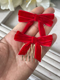 Broche Peine para el Cabello con Lazo de Terciopelo (Varios Colores) Tk-26-bro399