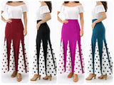 60105 Falda Flamenca con Lunares -Falda de Baile Flamenco de Cintura Alta