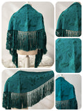 Mantoncillo Infantil Flamenco Bordado con Flecos Chal para Feria y Romería 270074