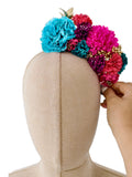 Corona de Flore Flamenca para nina Hecha a Mano con Flores de Tela TK-26-f14 - FELIZ SHOPPING 