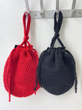 Bolso bombonera de croché calado-Bolso de mano y hombro para feria BO899 - FELIZ SHOPPING 