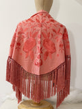 Mantón Flamenco Bordado con Flecos -Mantoncillo de Flamenca -Varios Colores 270034 Tk26