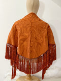 Mantón Flamenco Bordado con Flecos -Mantoncillo de Flamenca -Varios Colores 270034 Tk26