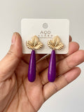 Pendientes artesanales de cuentas de colores – Diseño exclusivo zpen899