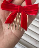 Broche Peine para el Cabello con Lazo de Terciopelo (Varios Colores) Tk-26-bro399