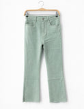 Jeans cropped de tiro alto y pierna acampanada-Varios colores 3873