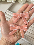 Peineta broche lazo terciopelo bro399 - FELIZ SHOPPING 