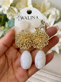 PENDIENTE FLAMENCO CON PIRDRA NATURAL PEN999 - FELIZ SHOPPING 