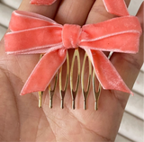 Broche Peine para el Cabello con Lazo de Terciopelo (Varios Colores) Tk-26-bro399