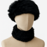 Cuello de pelo 2 en 1 -Cuello y Gorro en Uno bu1499