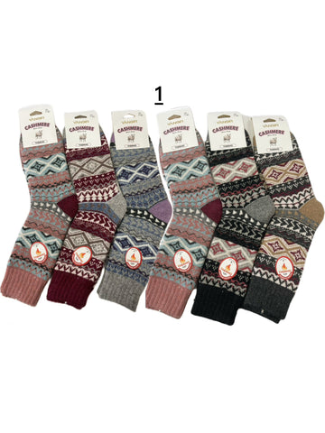 Calcetines térmicos de mujer YANOIR Cashmere · Pack de 6 pares. Tk25