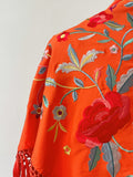 L01-270032 MANTONCILLO BORDADO NARANJA MANT6999