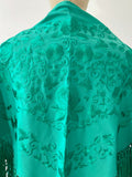 L01-270021 MANTON BORDADO FLRCO CORTO VERDE AGUA